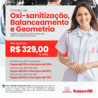 Combo Oxi-Sanitização + Geometria e Balanceamento